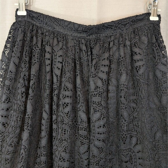 Xhilaration Women's Size M Black Lace Lined Skirt Whimsy Goth Dark Fairy Witch - Picture 13 of 16